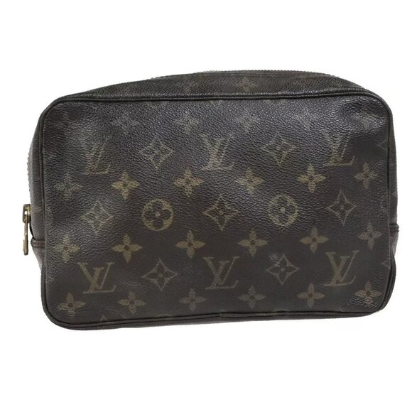 LOUIS VUITTON Trousse Toilette 23 Clutch Hand Bag Monogram Brown - Picture 9 of 15